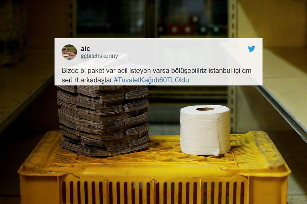 Kağıt Krizi Gittikçe Büyüyor: Fiyatlardaki Artışa #TuvaletKağıdı60TLOldu Etiketiyle Tepki Gösteren 14 Kişi