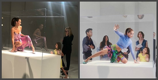 Белла Хадид в качестве музейного экспоната в новой фотосессии