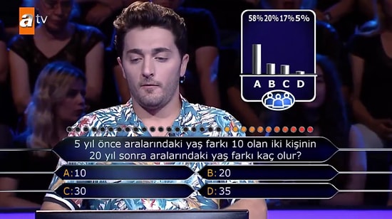 Kim Milyoner Olmak İster'de Beyin Yakan Yaş Farkı Sorusu