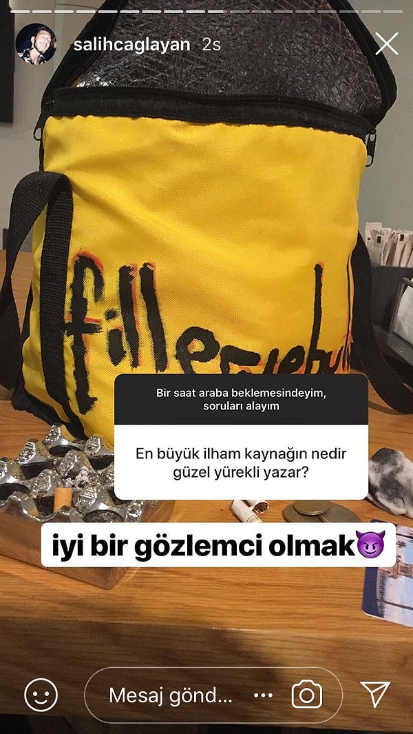 Sadece iyi bir gözlemci olduğunu söylüyor.