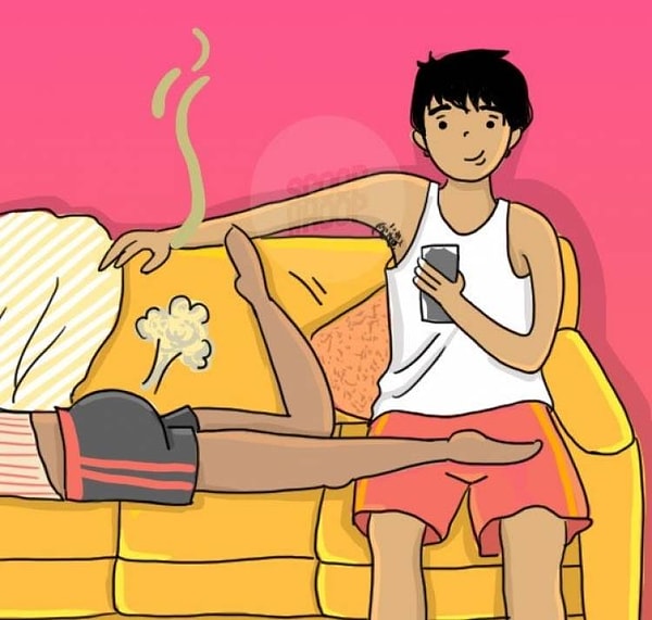 6. Совместное пукание становится обыденностью