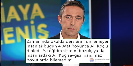 Ali Koç'tan Medya Ayarı! FB TV'de Açıklamalar Yapan Koç Sosyal Medyanın Gündeminde