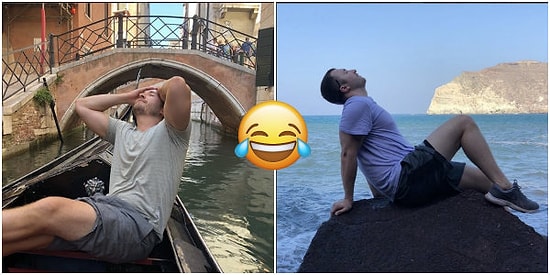 Verdiği Pozlarla Instagram Modellerini Trolleyen Genç Adamın Fotoğraflarını Görünce Çok Güleceksiniz!