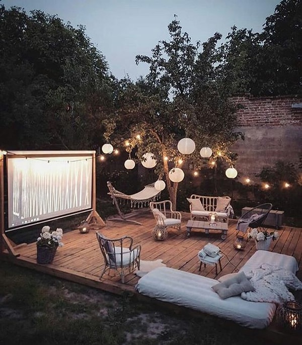 #12 А если вам нереально повезло и у вас есть дача, попробуйте создать что-нибудь вот такое - прекрасная возможность приятно провести последний теплые деньки этого года :D