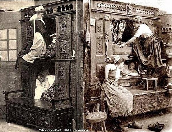 15. 1843 yılında İngiltere'de, hizmetçilerin yatak odası fotoğraftaki gibiydi.