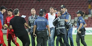 Balıkesirsporlu Bir Taraftar Sahaya Atlayıp Hakeme Saldırınca Maç İptal Edildi