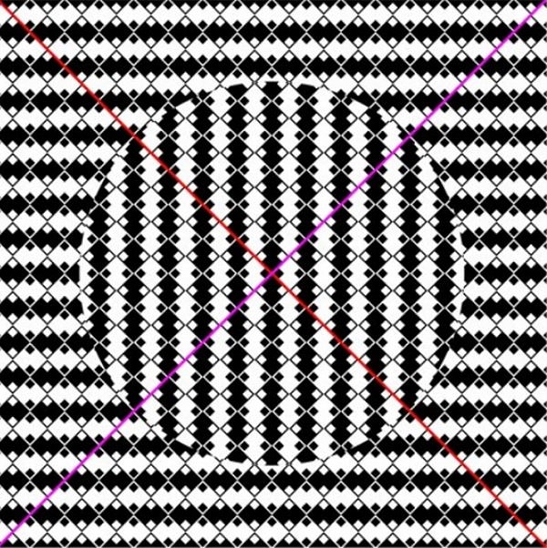 2. Диагонали на этой картинке являются прямыми или ломаными?