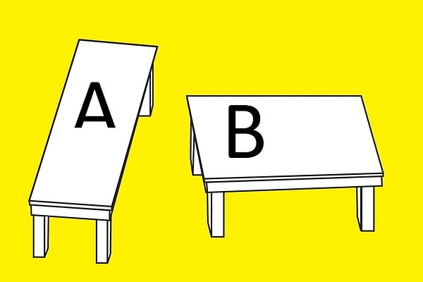 9. Какой стол имеет больший размер?