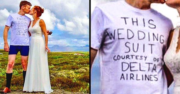 5. Delta Havayolu damadın takım elbisesini düğün günü kaybetmiş. 🤷