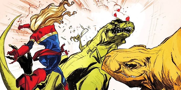 13. Однажды она дралась с динозаврами.