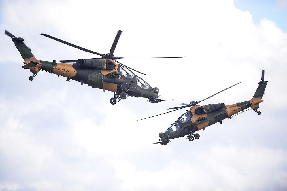 TEKNOFEST'te Dikkat Çeken Gösteri: İki Atak Helikopterinden Havada 'Harmandalı'