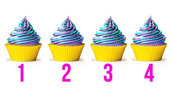 8. Какой кекс отличается от остальных?