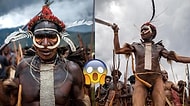Erkeklerin Cinsel Organlarına Kılıf Takıp Savaş Dansları Yaptığı Endonezyalı Dani Kabilesi