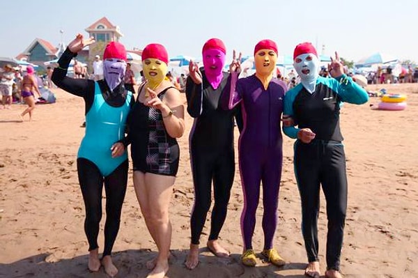 6. Правда ли, что в Китае никто не любит загорать?