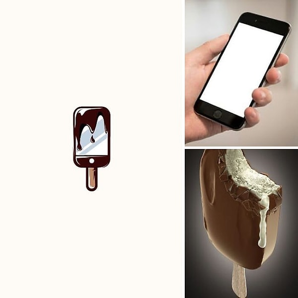 23. Смартфон + мороженое