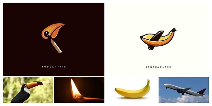 Индонезийский дизайнер  объединяет две несовместимые вещи для создания остроумных логотипов