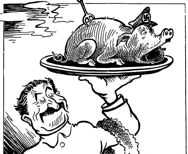 7. Какой мировой лидер изображен на этой карикатуре Д-ра Сьюза?