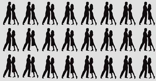 1. Сможете найти пару, которая отличается от всех остальных?