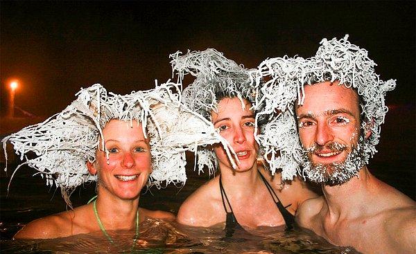 2. Kanada'nın saç donduran Takhini Kaplıcaları!