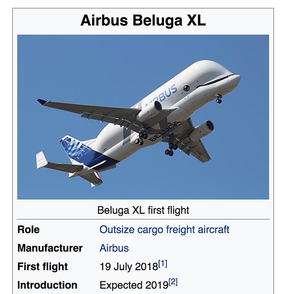 2. Новая модель самолета называется Air Beluga XL, и она совершила свой первый полет буквально пару месяцев назад - в июле 2018 года.