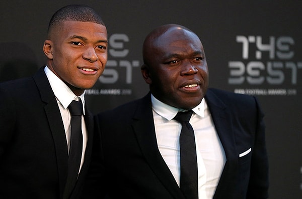 Мбаппе с отцом.