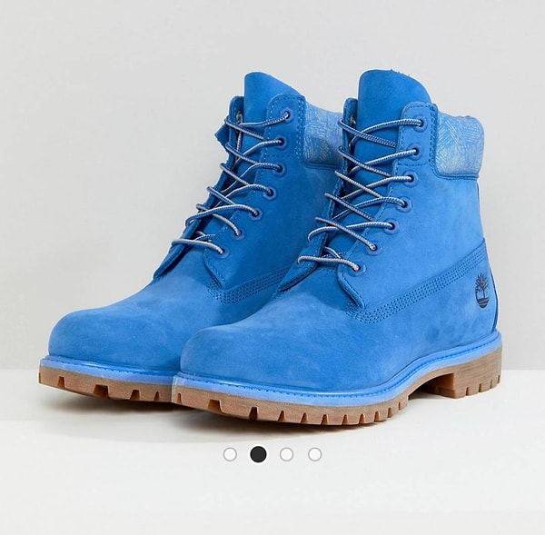 13. Тимберленды голубого цвета? Да как у вас рука поднялась?