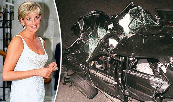 10. Güzeller güzeli Lady Diana'nın elim bir trafik kazasında öldüğünü gösteren görüntüler