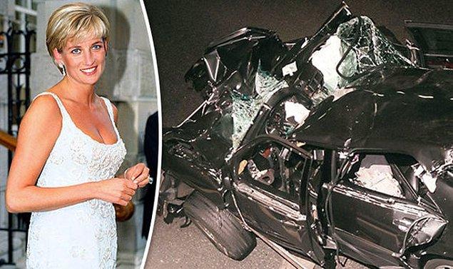 10. Güzeller güzeli Lady Diana'nın elim bir trafik kazasında öldüğünü gösteren görüntüler