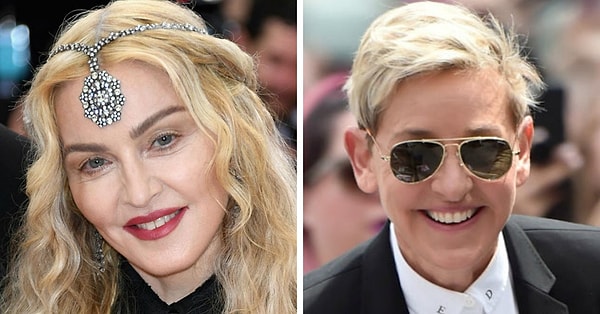 11. Мадонна и Эллен Дедженерес - 60 лет