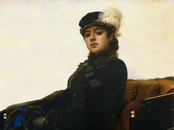 2. Что потерялось на картине Ивана Крамского "Неизвестная"?