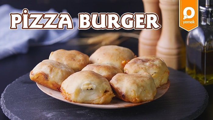 Ayrı Ayrı Sevdiğiniz Enfes Lezzetleri Tek Bir Tarifte Topladık! Benzersiz Pizza Burger Tarifi👇