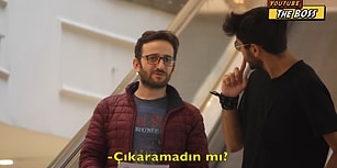 Yürüyen Merdivendeki İnsanlara Bakarken Kitlenip Kalan Şakacılar