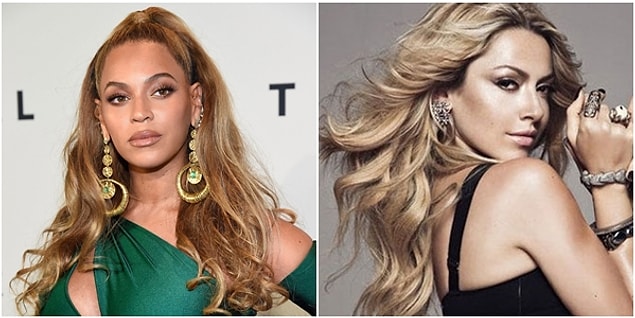 Beyonce de tam Hadise tipi var.