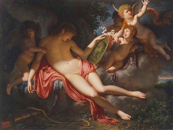 Afrodit’in arzusu Psyche’nin çirkin bir erkeğe aşık olmasıdır, ancak Eros’un beklenmedik aşkı ile planlar değişir. Eros, Psyche’yi sihirli bir saraya götürür.
