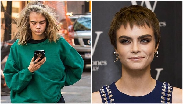 6. Кара Делевинь не раз признавалась, что не любит много времени уделять уходу за собой