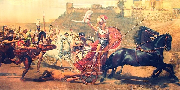 1. В «Илиаде» Гомера описана война: