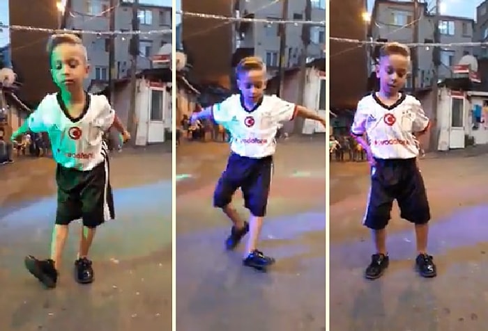 Müziğin Ritmine Kendini Kaptıran Ufaklıktan Saatlerce İzlemelik Muhteşem Performans