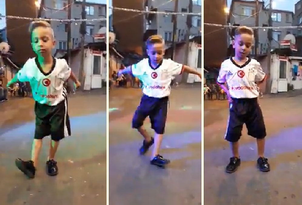 Müziğin Ritmine Kendini Kaptıran Ufaklıktan Saatlerce İzlemelik Muhteşem Performans