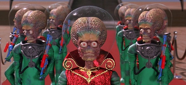 Вы бы выглядели как инопланетяне из фильма "Марс атакует".