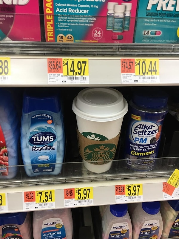 2. Оставлять свой мусор на полках ненормально