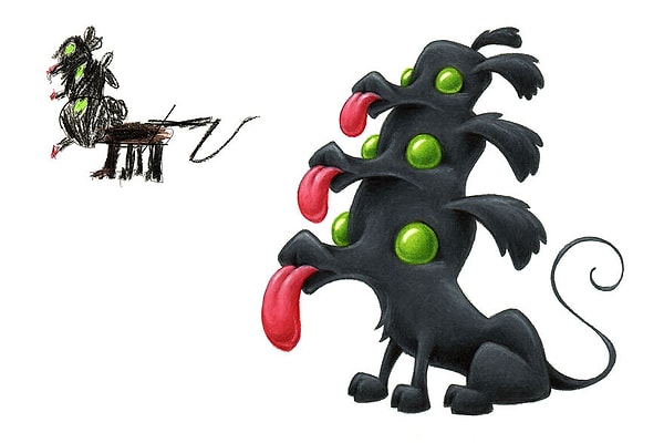 1. Всем известно, что дети любят что-нибудь "покалякать" на чистых белых листочках.