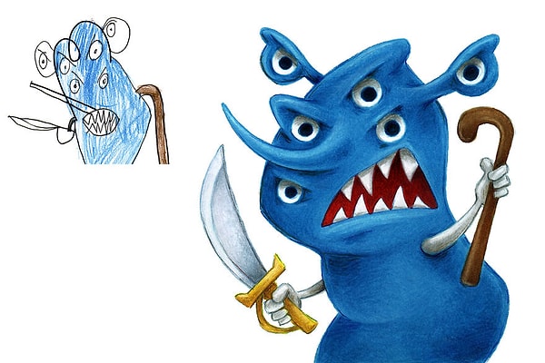 7. Скажем так, авторы - дети, а Аарон просто немного дорабатывает и обрабатывает их произведения 😉