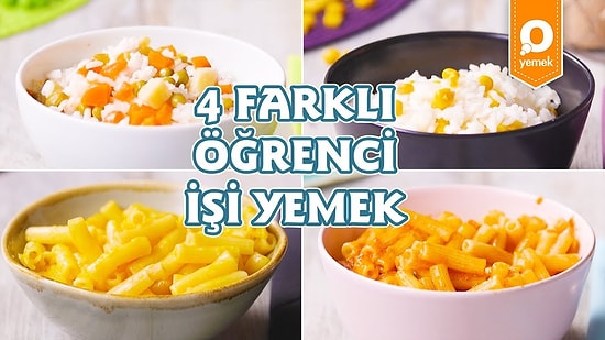 4 Farklı Öğrenci İşi Yemek