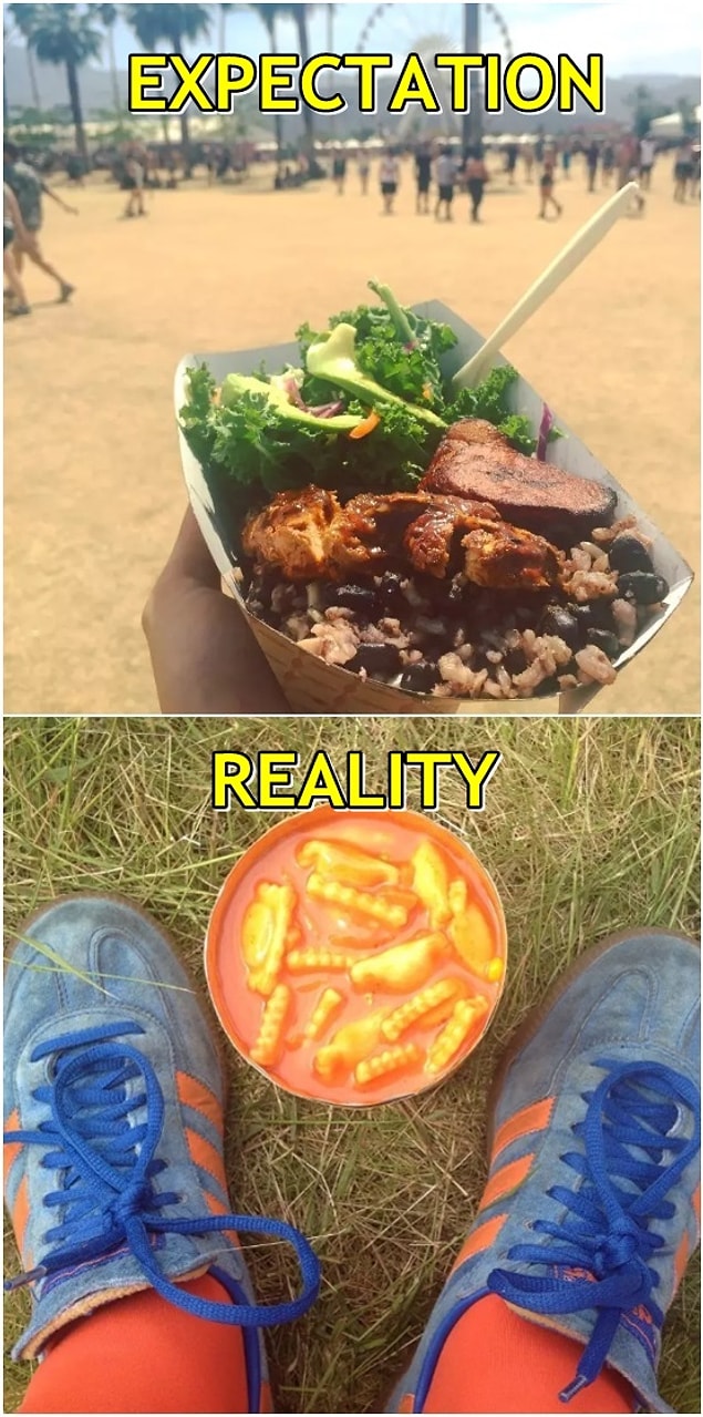 2. Food you want to eat vs Food that you end up eating