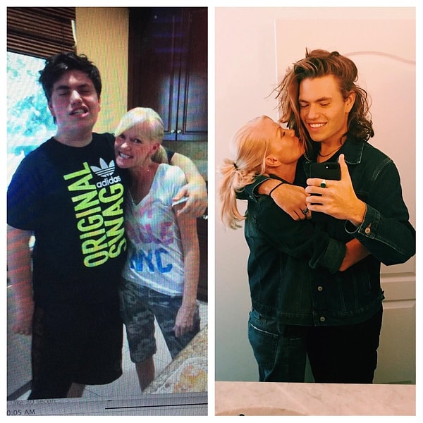 4. "День матери с моей дорогой мамочкой. 2014 vs. 2018 😄"