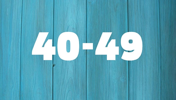 Вашему мозгу 40 — 49 лет!