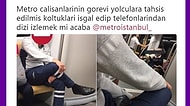 Metro Çalışanının Koltukları İşgal Ettiğini Düşünen Twitter Kullanıcısı ve Gelen Tepkiler!