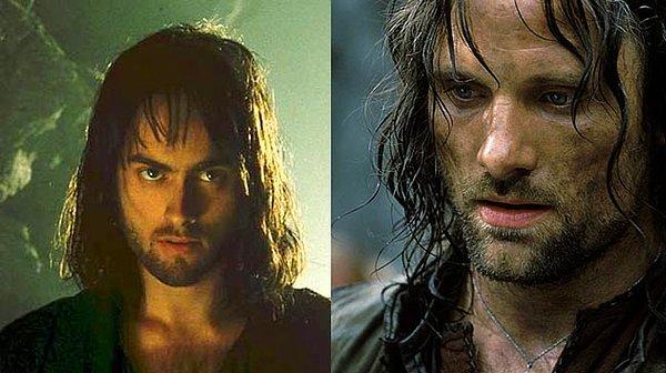 Aynı şekilde Yüzüklerin Efendisi’nde Aragorn rolü önce Stuart Townsend’e verilmiş, aktör rol fazla genç olduğu gerekçesiyle çekimlere yalnızca birkaç gün kala Viggo Mortensen ile değiştirilmişti.