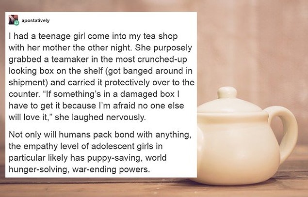 2. "I have to get it because I'm afraid no one else will love it."