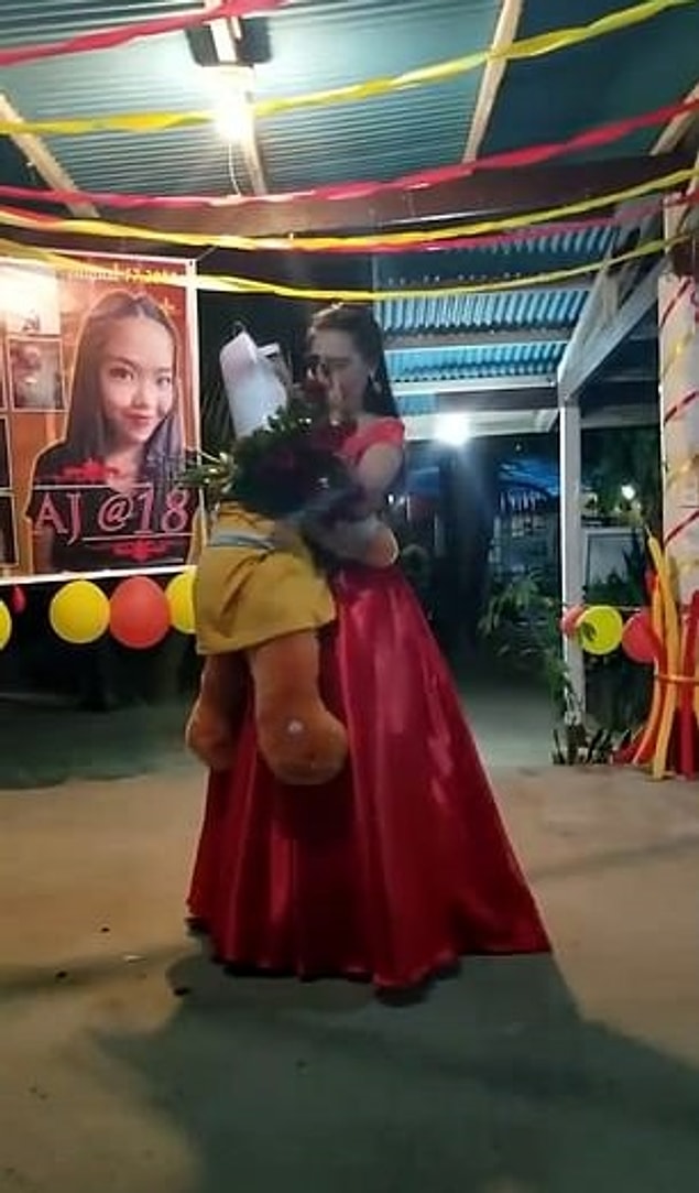 Aljean Legaspino was celebrating her 18th birthday.
